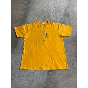 Vintage 90’s Mickey Mouse Faded Yellow Shirt